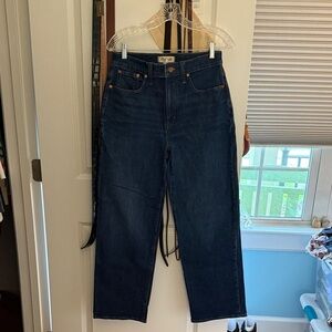 Madewell Perfect Vintage Wide Leg Blue Denim Jeans